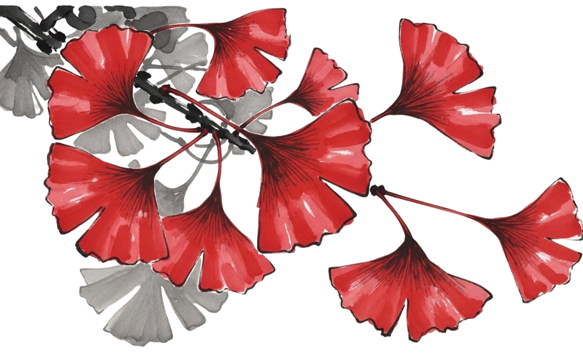 Flores chinas ilustracion